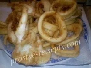 Смажені кільця кальмарів рецепт з фото крок за кроком (кальмарів) Смажені кільця кальмарів рецепт з фото крок за кроком