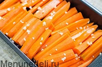Запечена курка з медової морквиною (морквою) Запечена курка з медової морквиною