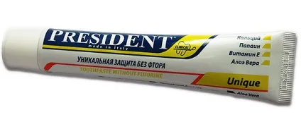 Зубна паста президент (president) її особливості та відгуки про застосування