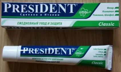 Зубна паста президент склад і види для дорослих і дітей (зубна) Зубна паста президент склад і види для дорослих і дітей