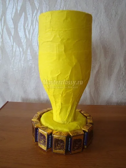 Золотий кубок з цукерок (кубок з цукерок майстер клас) Золотий кубок з цукерок