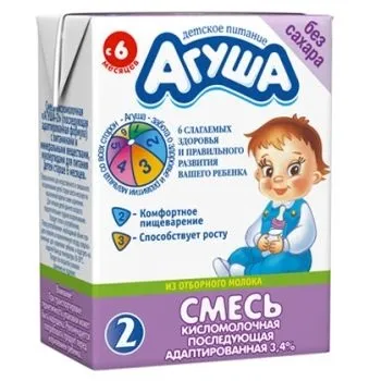 Адаптована кисломолочна суміш агуша як давати, плюси і мінуси (агуша суміш кисломолочна 2 відгуки) Адаптована кисломолочна суміш агуша як давати, плюси і мінуси
