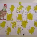 Аплікація «курочка з курчатами» (для педагогів) Аплікація «курочка з курчатами»