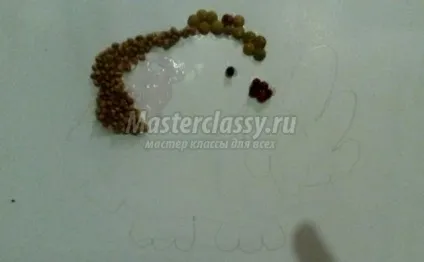Аплікація з крупи