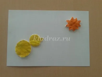 Аплікація з ватних дисків для дітей 3 років курчата