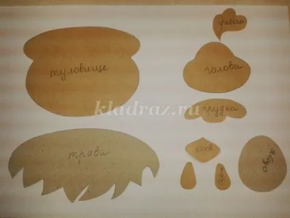 Аплікація до казки «курочка ряба» покроково з фото (ряба) Аплікація до казки «курочка ряба» покроково з фото