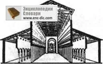 Базиліка - енциклопедії & amp; словники (рядами колон стовпів) Базиліка - енциклопедії & amp; словники