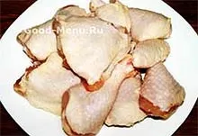 Запечена курка по-французьки - рецепт з покроковими фото (по-французьки) Запечена курка по-французьки - рецепт з покроковими фото