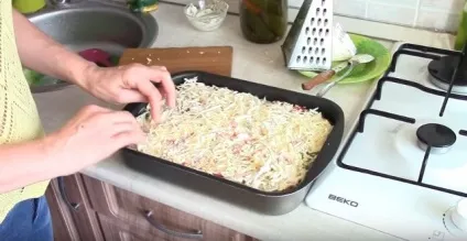 Запіканка з макаронів з сиром і смачним соусом для макаронів (сиром) Запіканка з макаронів з сиром і смачним соусом для макаронів