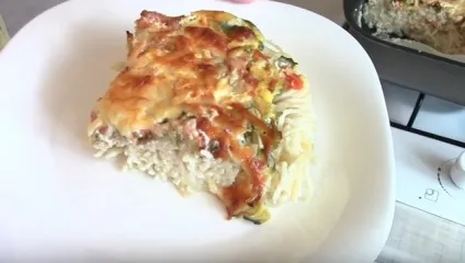 Запіканка з макаронів з сиром і смачним соусом для макаронів (сиром) Запіканка з макаронів з сиром і смачним соусом для макаронів