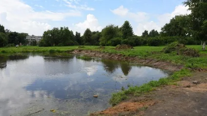Чистити і поглиблювати ставки почали в ковирінском парку (міське середовище) Чистити і поглиблювати ставки почали в ковирінском парку