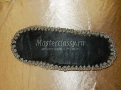 Домашні тапочки зі шкіри своїми руками (тапочки) Домашні тапочки зі шкіри своїми руками