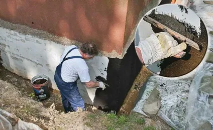Гідроізоляція цоколя фото, відео інструкція (гідроізоляція) Гідроізоляція цоколя фото, відео інструкція