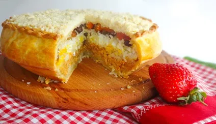 Губад з кортом - татарський весільний пиріг (gubadia - tatar wedding pie) (tatar) Губад з кортом - татарський весільний пиріг (gubadia - tatar wedding pie)
