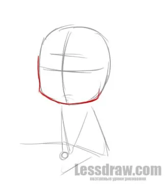 Як намалювати сидить дівчинку Чібі з вушками, lessdraw