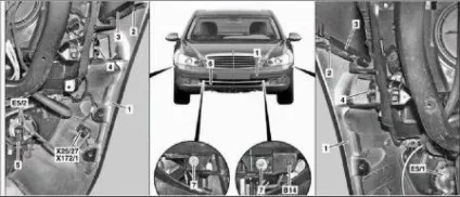 Як зняти передній і задній бампер mercedes w220
