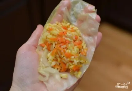 Як загорнути голубці конусом (загорнути) Як загорнути голубці конусом