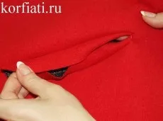 Карман з клапаном - майстер-клас від Анастасії корфіаті (кишені основної тканини) Карман з клапаном - майстер-клас від Анастасії корфіаті