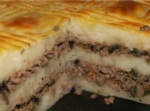 Картопляна запіканка з фаршем в духовці покроково (запіканка фаршем духовці) Картопляна запіканка з фаршем в духовці покроково