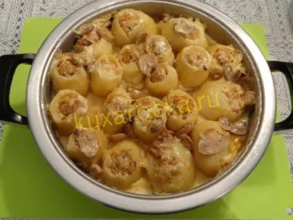 Картопля фарширована фаршем тушкований (фарширований картопля рецепт) Картопля фарширована фаршем тушкований