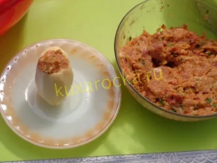 Картопля фарширована фаршем тушкований (тушкований) Картопля фарширована фаршем тушкований