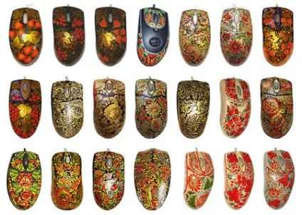 Клавіатура декупаж, хохлома, палех (миша) Клавіатура декупаж, хохлома, палех