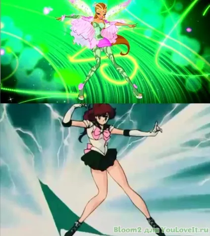 Вінс клуб і аніме подібності деяких кадрів (аніме Heartcatch Precure) Вінс клуб і аніме подібності деяких кадрів