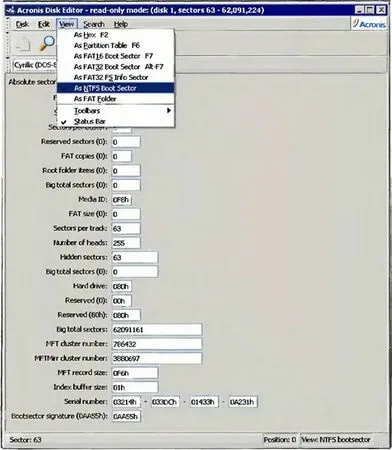 Кріс Касперски - відновлення даних (Acronis Disk Editor) Кріс Касперски - відновлення даних