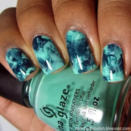 100 Кращих новинок гарний мармуровий манікюр на фото (мармуровий) 100 Кращих новинок гарний мармуровий манікюр на фото