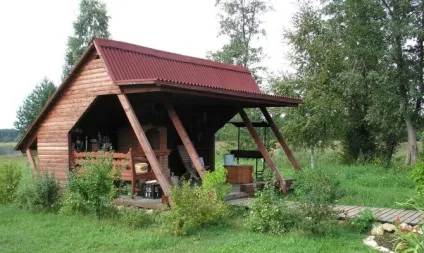Літня альтанка з мангалом - будуємо самі відео