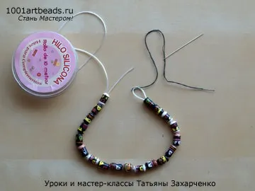 Майстер клас робимо браслет на основі еластичної силіконової нитки