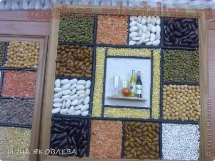 Майстер-клас з декорування панно з крупи (панно з круп) Майстер-клас з декорування панно з крупи