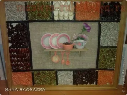 Майстер-клас з декорування панно з крупи (панно з круп) Майстер-клас з декорування панно з крупи