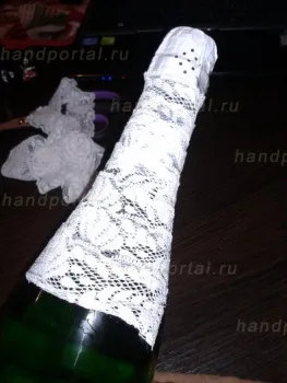 Майстер-клас із прикрашання весільних пляшок - все, що зроблено своїми руками (своїми) Майстер-клас із прикрашання весільних пляшок - все, що зроблено своїми руками
