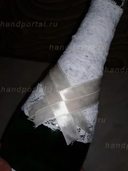 Майстер-клас із прикрашання весільних пляшок - все, що зроблено своїми руками (своїми) Майстер-клас із прикрашання весільних пляшок - все, що зроблено своїми руками