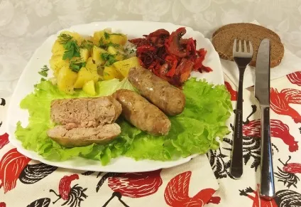 Мої рецепти свинячі купати з картоплею в духовці рецепт в фользі (купати свинячі купити) Мої рецепти свинячі купати з картоплею в духовці рецепт в фользі