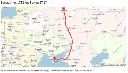 На машині в крим