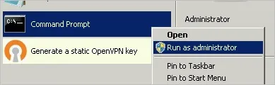 Налаштування сервера openvpn на windows