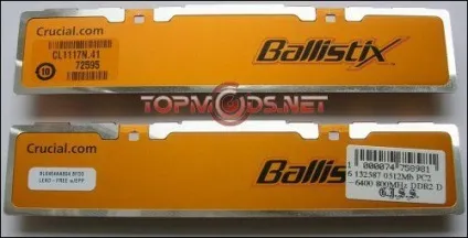 Огляд пам'яті crucial ballistix ddr2 (crucial) Огляд пам'яті crucial ballistix ddr2