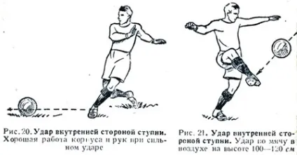 Вчимося техніці в футболі (м'ячу прямого розбігу) Вчимося техніці в футболі