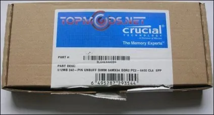 Огляд пам'яті crucial ballistix ddr2 (огляд) Огляд пам'яті crucial ballistix ddr2