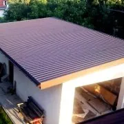 Односхилий дах з профнастилу своїми руками пристрій, ухил, кут (односхилий) Односхилий дах з профнастилу своїми руками пристрій, ухил, кут