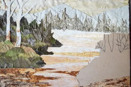Ошибана майстер клас виготовлення пейзажів і картинок і фото (обгортки кукурудзяних качанів) Ошибана майстер клас виготовлення пейзажів і картинок і фото