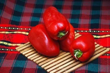 Перець фарширований грибами і рисом з пряною заправкою