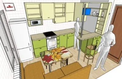 Перепланування квартири перенесення кухні в житлову кімнату або коридор, об'єднання за рахунок ванній або (узаконити перепланування перенесення кухні) Перепланування квартири перенесення кухні в житлову кімнату або коридор, об'єднання за рахунок ванній або
