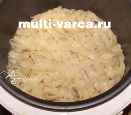 Паста з куркою і грибами в мультиварці (паста) Паста з куркою і грибами в мультиварці