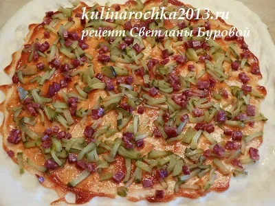 Піца з ковбасою рецепт (піца з ковбасою рецепт з фото) Піца з ковбасою рецепт