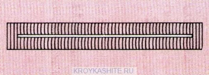 Петлі для гудзиків, зроблені на машинці - крій та шиття (петлі) Петлі для гудзиків, зроблені на машинці - крій та шиття