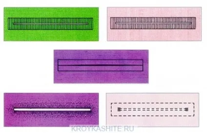 Петлі для гудзиків, зроблені на машинці - крій та шиття (гудзиків) Петлі для гудзиків, зроблені на машинці - крій та шиття