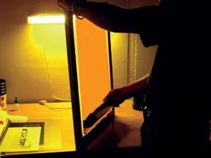 Пряма трафаретний друк по натуральній шкірі